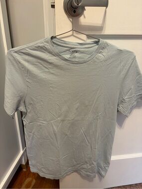 J. Crew Men's Short-Sleeve Crew Neck T-Shirt in Light Sage Green